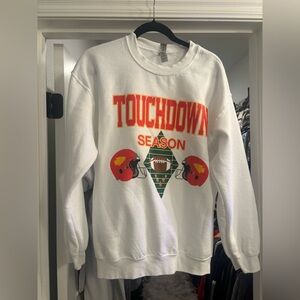 White Touchdown Season Kansas City Chiefs Sweatshirt